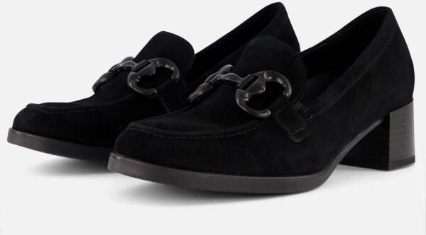 Gabor Trotteur Instappers zwart Suede Dames