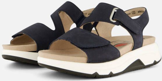 Gabor Rollingsoft Sandalen blauw Nubuck