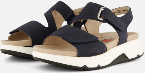 Gabor Rollingsoft Sandalen blauw Nubuck