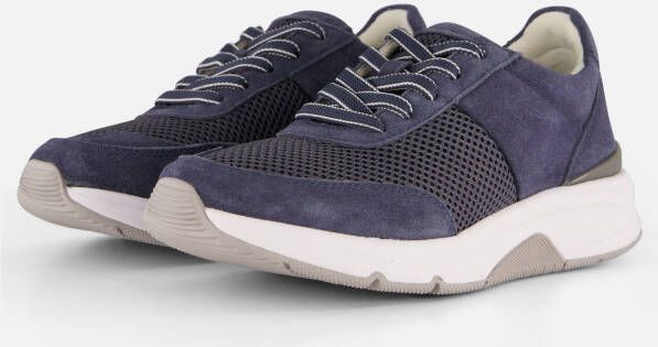 Gabor Rollingsoft Sneakers blauw Leer