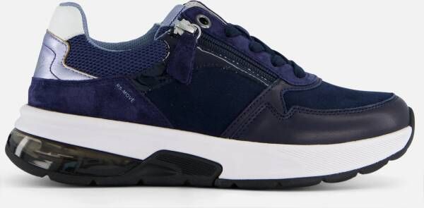 Gabor Rollingsoft Sneakers blauw Suede