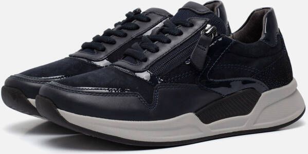 Gabor Rollingsoft Sneakers blauw Suede