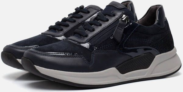 Gabor Rollingsoft Sneakers blauw Suede