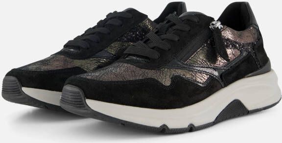 Gabor Rollingsoft Sneakers grijs Textiel