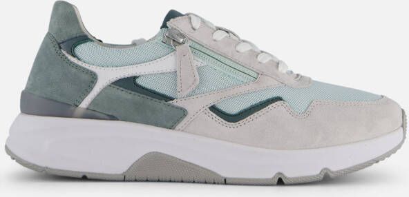 Gabor Rollingsoft Sneakers groen Suede Dames