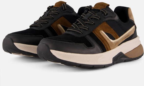 Gabor Rollingsoft Sneakers zwart Leer