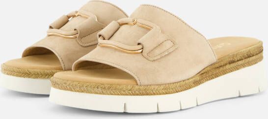 Gabor Samtchevreau Pantoffels Beige Dames