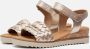 Gabor Iridescent Leather Sandals Gray - Thumbnail 2