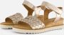 Gabor Iridescent Leather Sandals Gray - Thumbnail 10