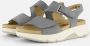 Gabor Sandalen blauw Nubuck Dames - Thumbnail 2
