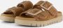 GABOR Slippers Dames 741.3 Maat: 41 Materiaal: Suède Kleur: Camel - Thumbnail 3
