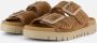 GABOR Slippers Dames 741.3 Maat: 40 Materiaal: Suède Kleur: Camel - Thumbnail 3