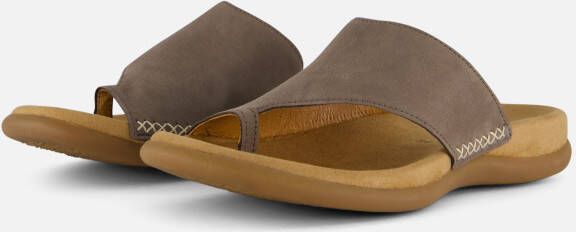 Gabor -Dames taupe slippers & muiltjes