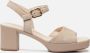 Gabor Sandalen met hak beige Suede Dames - Thumbnail 1