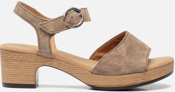 Gabor Sandalen met hak beige Suede