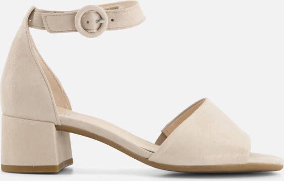 Gabor Sandalen Dames Damesschoenen Suède Blokhak hoogte 4 cm 22.902 glitter Beige