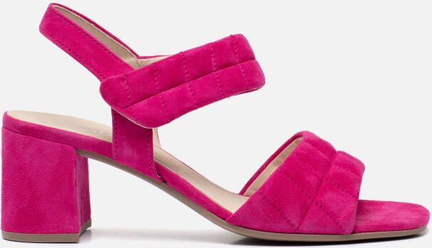 Gabor Sandalen met hak roze Suede