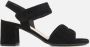Gabor Zwarte Suède Sandalette met 6cm Hak Black Dames - Thumbnail 2
