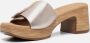 GABOR Slippers Dames 722 1 Maat: 42 Materiaal: Leer Kleur: Goud - Thumbnail 3