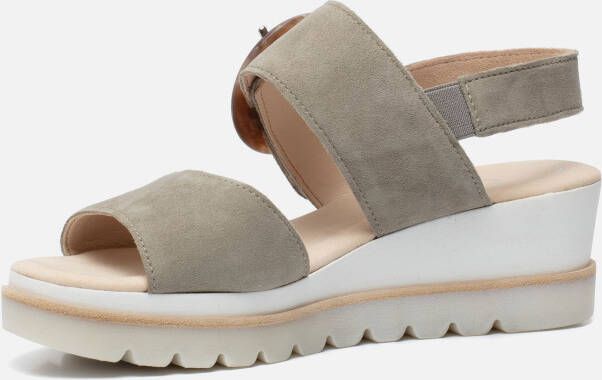 Gabor Velours Sleehak Sandalen Vrouwen Verstelbaar - Foto 3