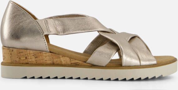 GABOR Sandalen met Hak Dames 782 Maat: 39 Materiaal: Leer Kleur: Goud - Foto 5