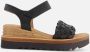 Gabor Comfortabele leren sandalen met klittenbandsluiting Black Dames - Thumbnail 3