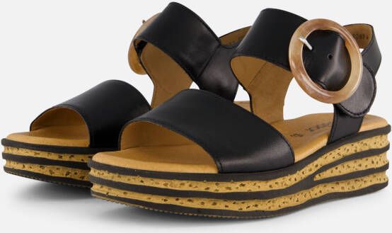 Gabor Zwarte Sandalen 550.2 Dames Black Dames