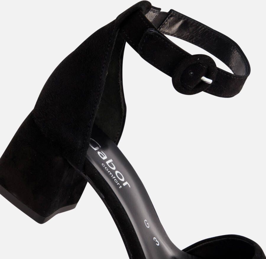 Gabor Sandalen zwart Suede Dames