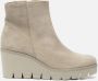 Gabor Enkellaarsjes Dames Laarzen Damesschoenen Suède 94.780.12 Beige - Thumbnail 3