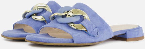 Gabor Slippers blauw Suede Dames
