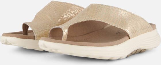 Gabor Rolling Soft Teenslipper Dames Goud