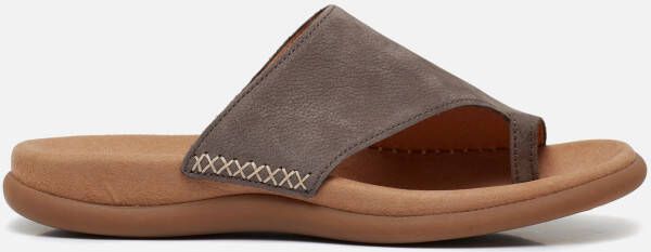 Gabor Teenslippers sleehak zomerschoen dianette met contrastkleurig borduursel
