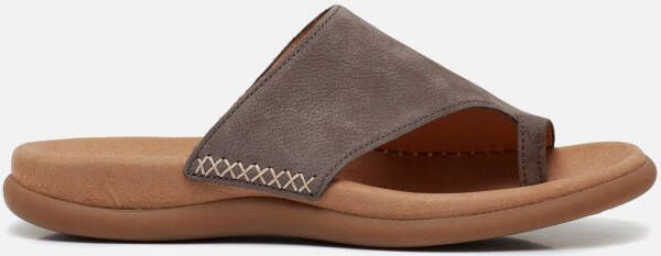 Gabor -Dames taupe slippers & muiltjes