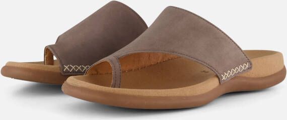Gabor Teenslippers sleehak zomerschoen dianette met contrastkleurig borduursel