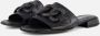 Gabor Slippers zwart Textiel - Thumbnail 1