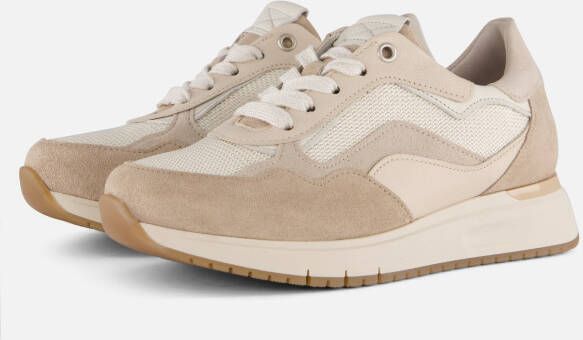 GABOR Lage Sneakers Dames 445.1 Maat: 37 5 Materiaal: Textiel Kleur: Beige