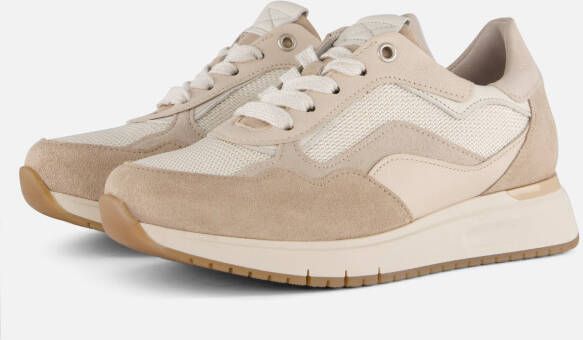GABOR Lage Sneakers Dames 445.1 Maat: 37 5 Materiaal: Textiel Kleur: Beige