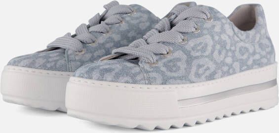 Gabor Sneakers blauw Leer