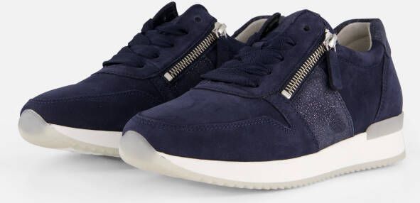 Gabor Sneakers blauw Nubuck