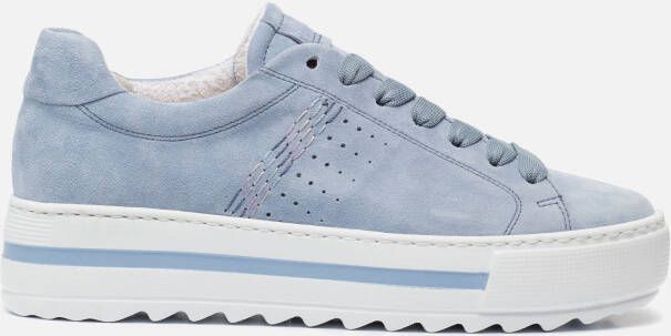 Gabor Sneakers blauw Suede Dames