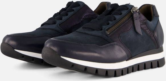 Gabor Sneakers met sleehak Turijn vrijetijdsschoen lage schoen veterschoen met comfortbreedte h