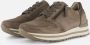 Gabor -art 76.528 20- sneaker- taupe-suede-veter rits-H leest - Thumbnail 1
