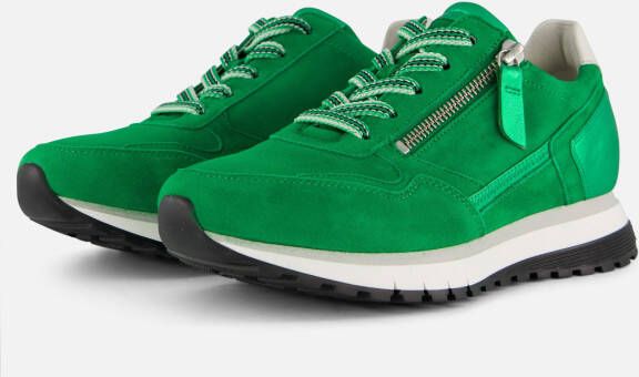 Gabor Sneakers groen Suede