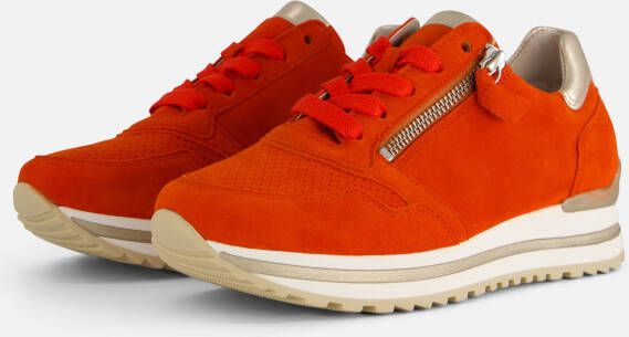 Gabor Sneakers oranje Suede