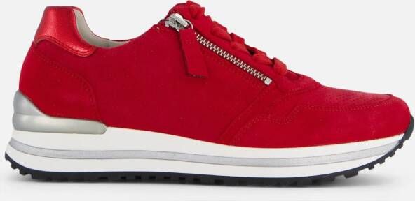 Gabor Sneakers met sleehak Turijn vrijetijdsschoen lage schoen veterschoen met verwisselbaar voetbed h-breedte
