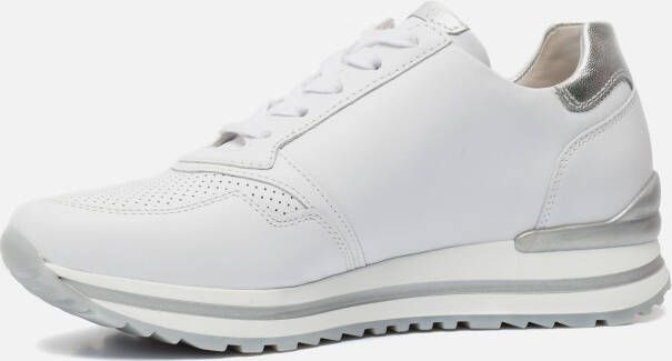 Gabor Witte Zilveren Leren Sport Basket Multicolor Dames - Foto 13