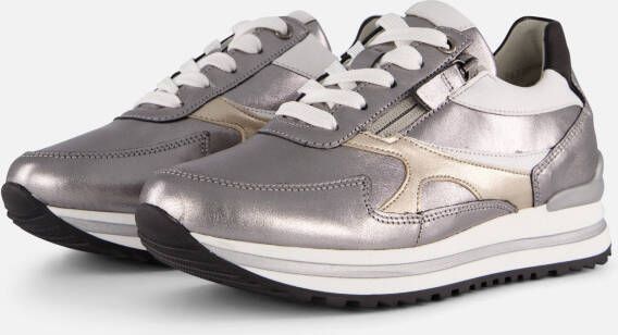 Gabor Sneakers zilver Leer