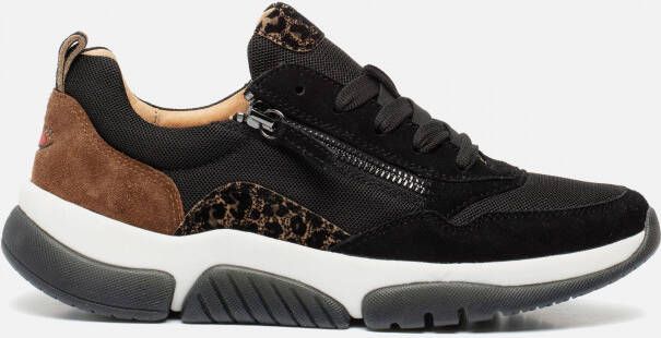 Gabor Sneakers zwart leopard Synthetisch Dames
