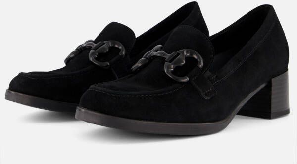 Gabor Trotteur Instappers zwart Suede Dames