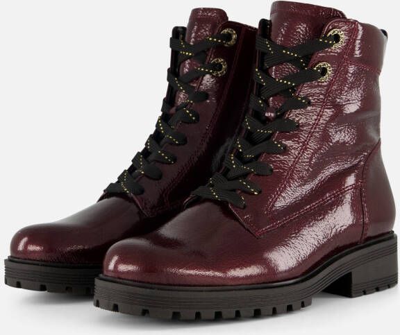 Gabor Veterboots rood Lak Synthetisch